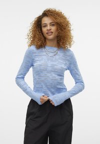 SOMETHINGNEW - SNSANDRA SHORT - Langarmshirt - ethereal blue Thumbnail-Bild 1