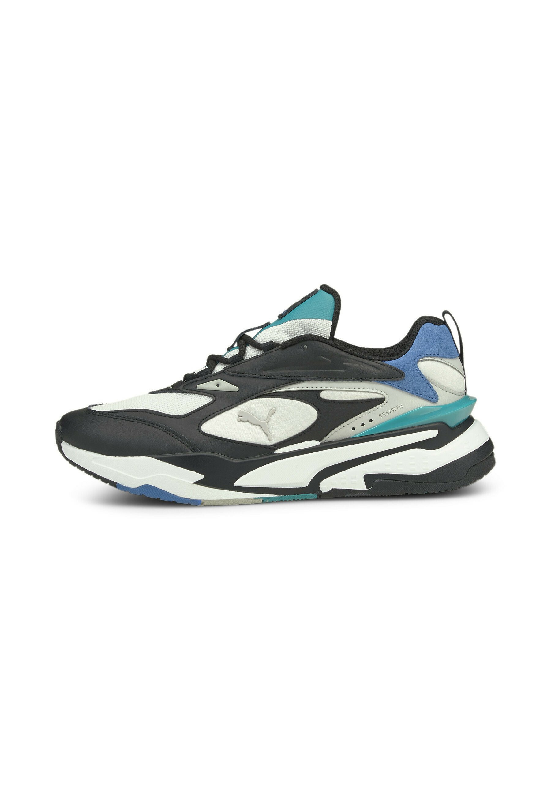 Puma RS-FAST MIX - Sneakers laag - white/black/star sapphire/crème - Zalando .nl