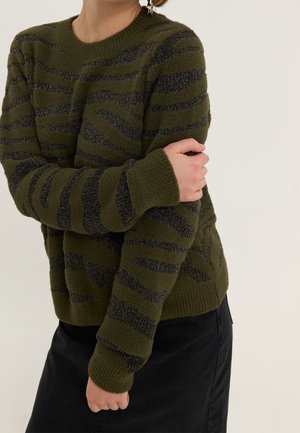 Strickpullover - khaki