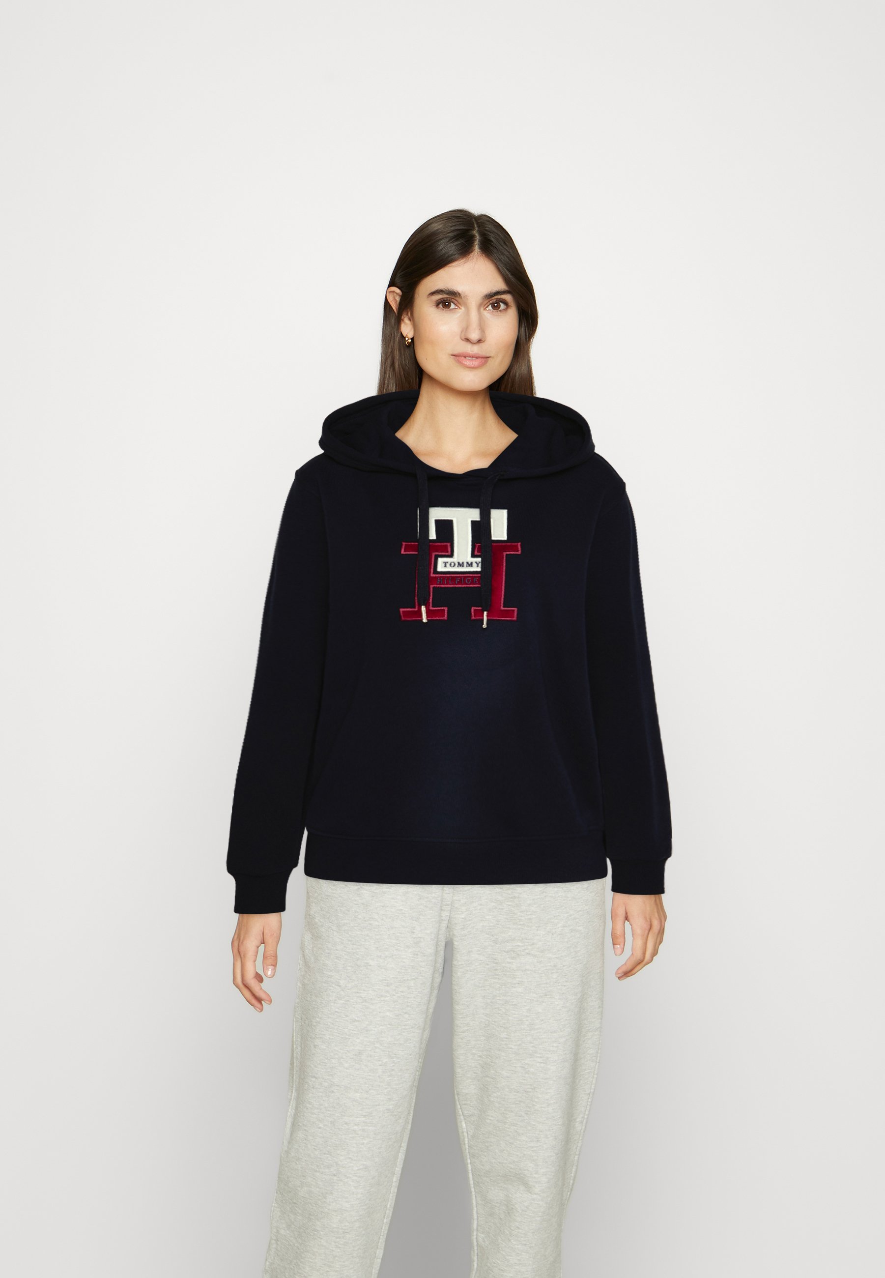 Tommy Hilfiger LARGE MONOGRAM TH - Kapuzenpullover - desert sky  