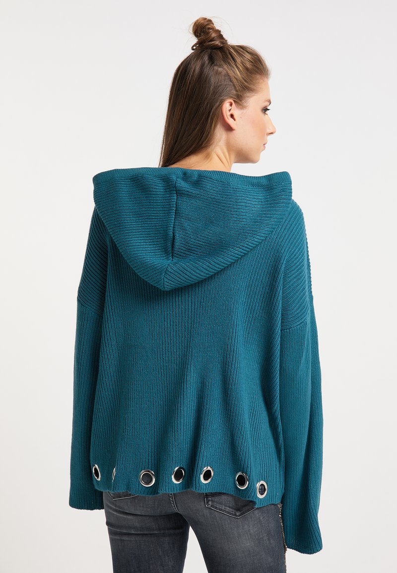 Damen Sweatshirts | myMo ROCKS Kapuzenpullover petrol - EZ30758 Damen Sweatshirts | myMo ROCKS Kapuzenpullover petrol - EZ30758