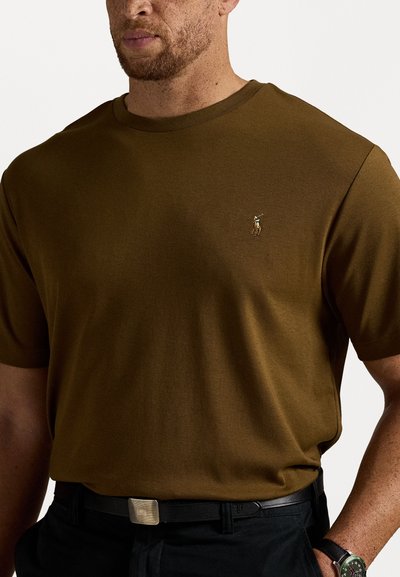 Polo Ralph Lauren Big & Tall SOFT COTTON CREWNECK T-SHIRT - Pamata T-krekls - nature brown