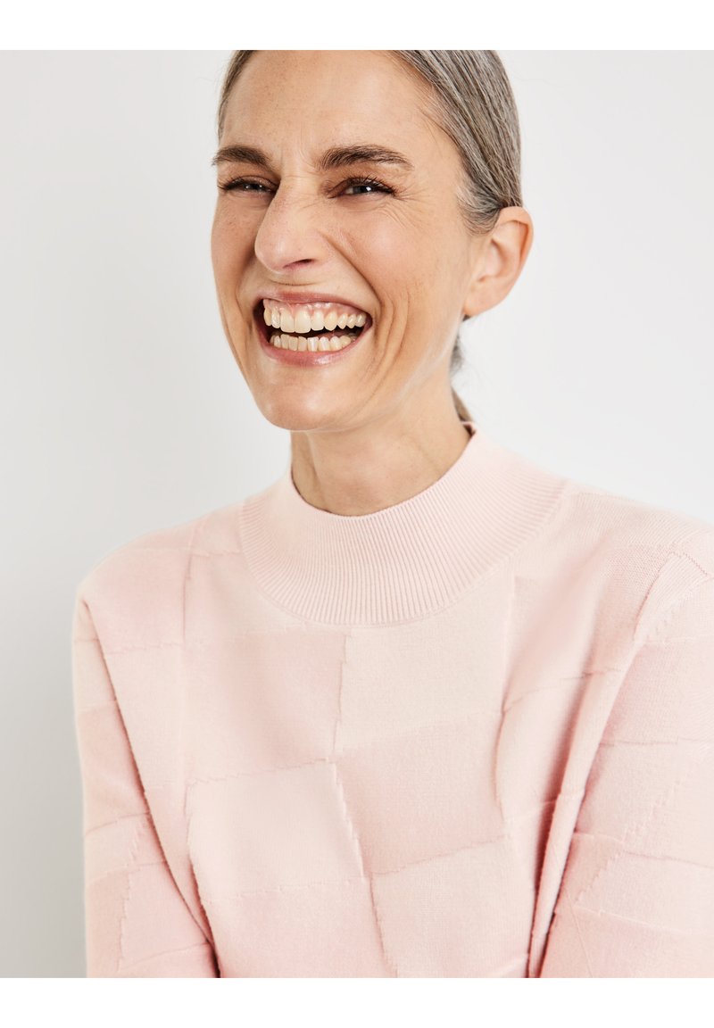 Gerry Weber Suéter de Mujer, Crudo/Blanco Estampado, 32 Gerry Weber Suéter de Mujer, Crudo/Blanco Estampado, 32