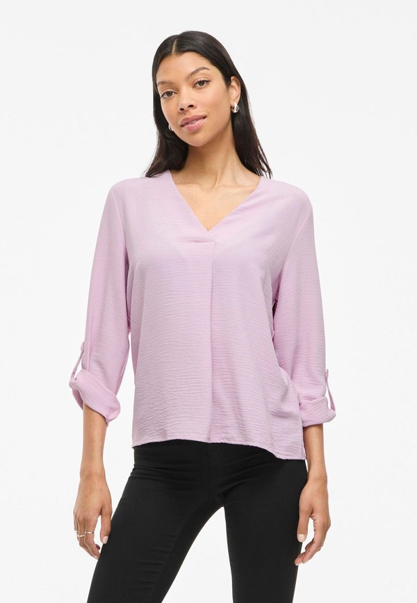 VIJOSA 3/4 V-NECK - NOOS - Bluse - winsome orchid