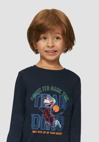 s.Oliver À ORNÉ D’UN IMPRIMÉ CHATOYANT - Langarmshirt - navy