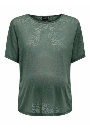 KURZÄRMELIGES - T-shirt imprimé - balsam green