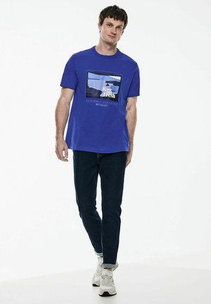 SLUB - T-shirt print - blau