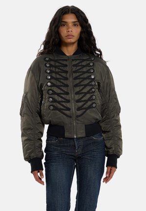 Jaded London, BOMBER JACKET WITH MILITARY DETAILS - Яке бомбър - brown