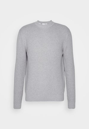 LS STRUCTURE CREW NECK NOOS - Stickad tröja - light grey melange