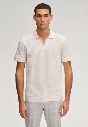 CLEISON - Polo - offwhite strukturiert