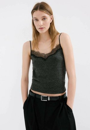 Top - mottled dark grey