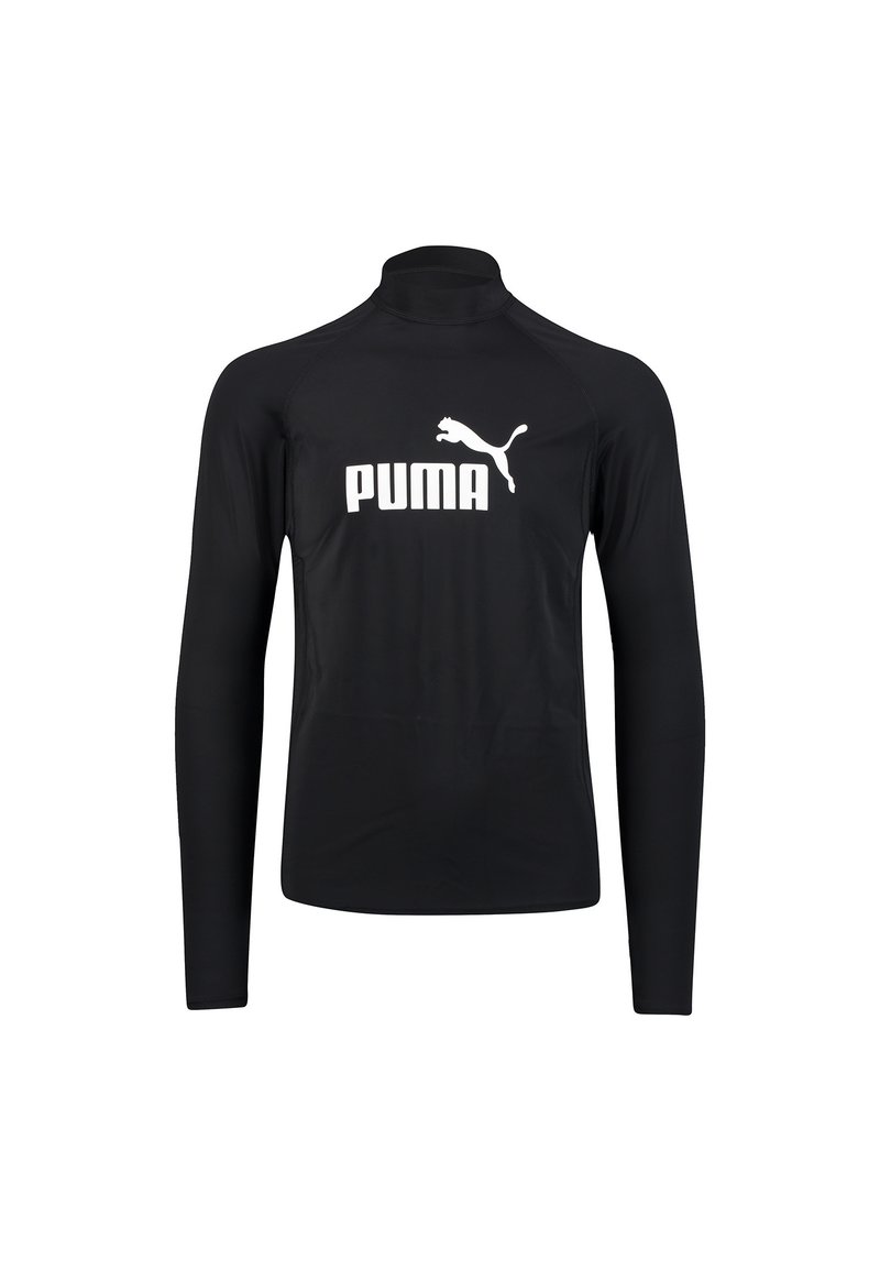 Puma SWIM MEN LONG SLEEVE RASH GUARD 1P - Rash vest - black - Zalando