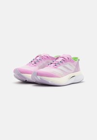 adidas Performance ADIZERO BOSTON 12 - Tenisice za cestovno trčanje - bliss lilac/metallic/semi green spark