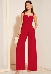 Friends Like These TWILL STRAPPY WIDE LEG - Pajac - red