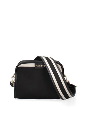 My Best Bag, ATENA - CROSSBODY-BAG - Sac bandoulière - black/white ivory solid
