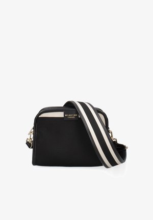 My Best Bag, ATENA - CROSSBODY-BAG - Olkalaukku - black/white ivory solid