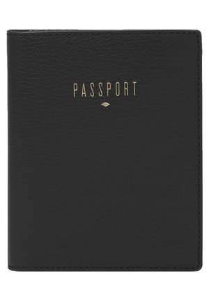 FOSSIL WOMEN PASSPORT CASE TRAVEL - Reisepassetui - black