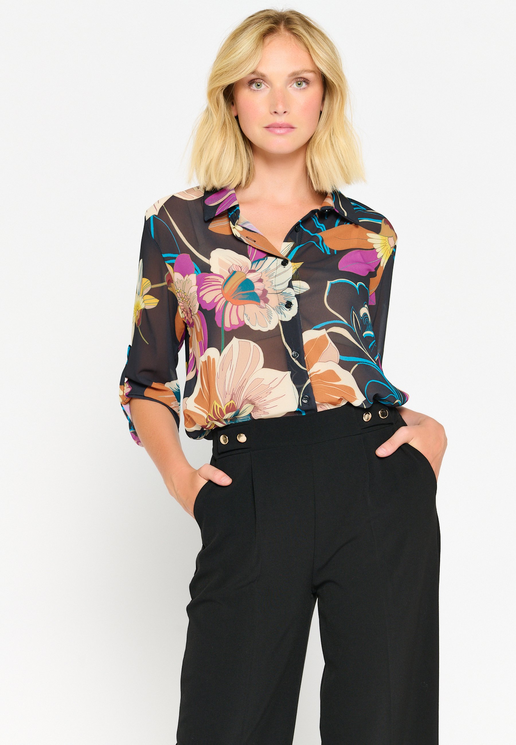LolaLiza Overhemdblouse - black/zwart - Zalando.nl