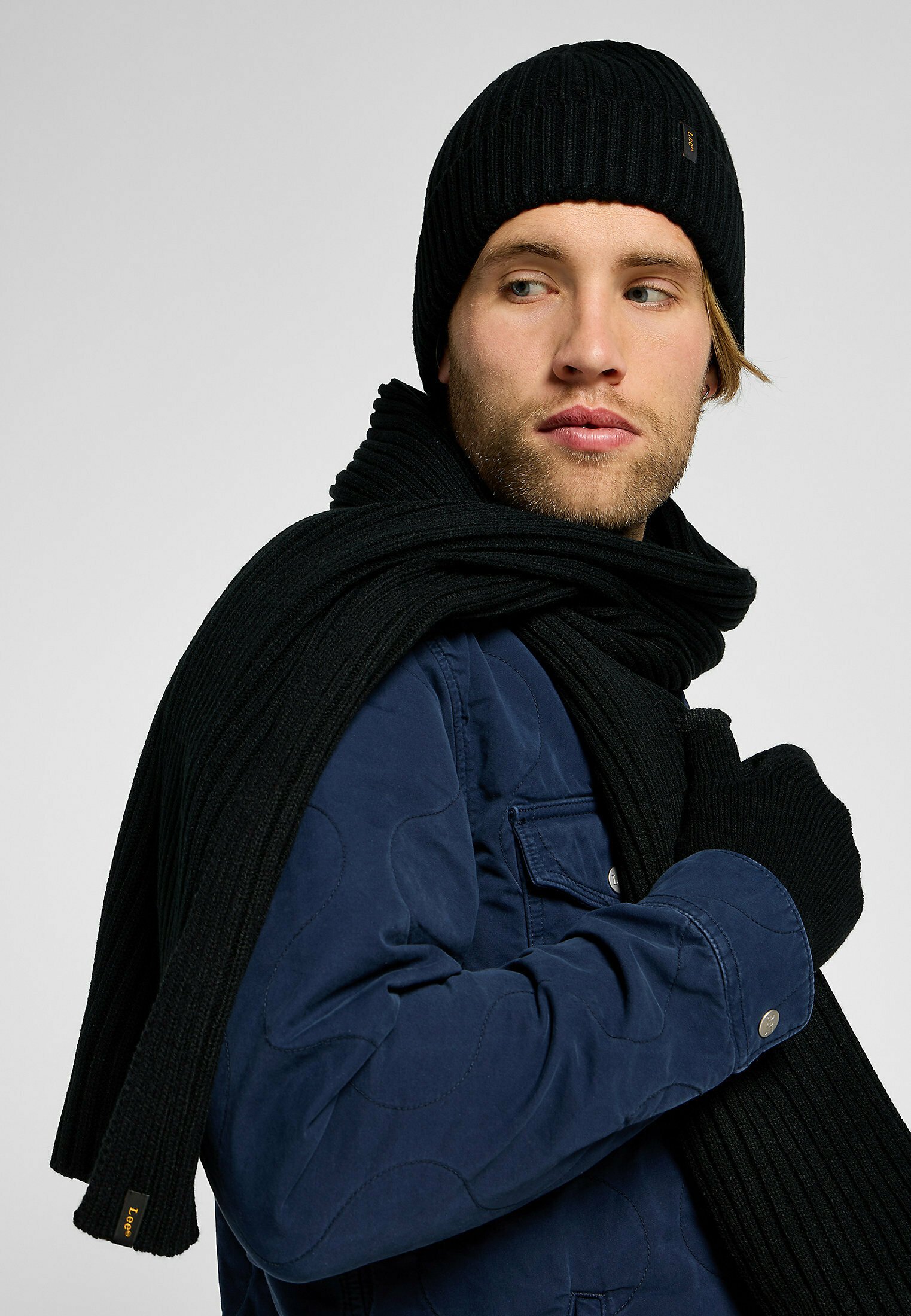 Lee PACK SET - Szal/czarny denim - Zalando.pl