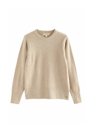 REGULAR FIT - CREW NECK WITH A TOUCH - Pulóver - oatmeal