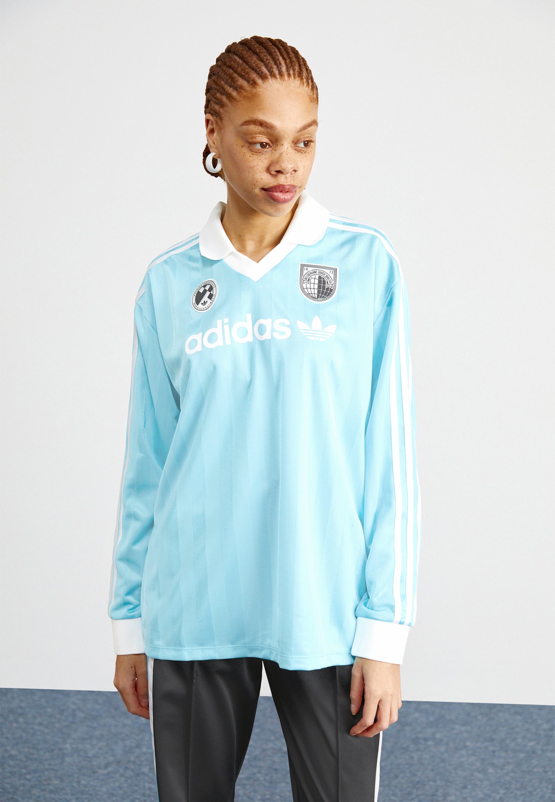 adidas Originals WWC SOCCER - Blouse - light aqua/light blue 