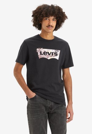 Levi's® GRAPHIC CREWNECK TEE - Camiseta estampada - caviar