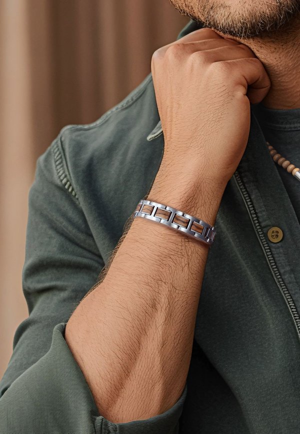 MODERNER LOOK - Armband - silber farbig