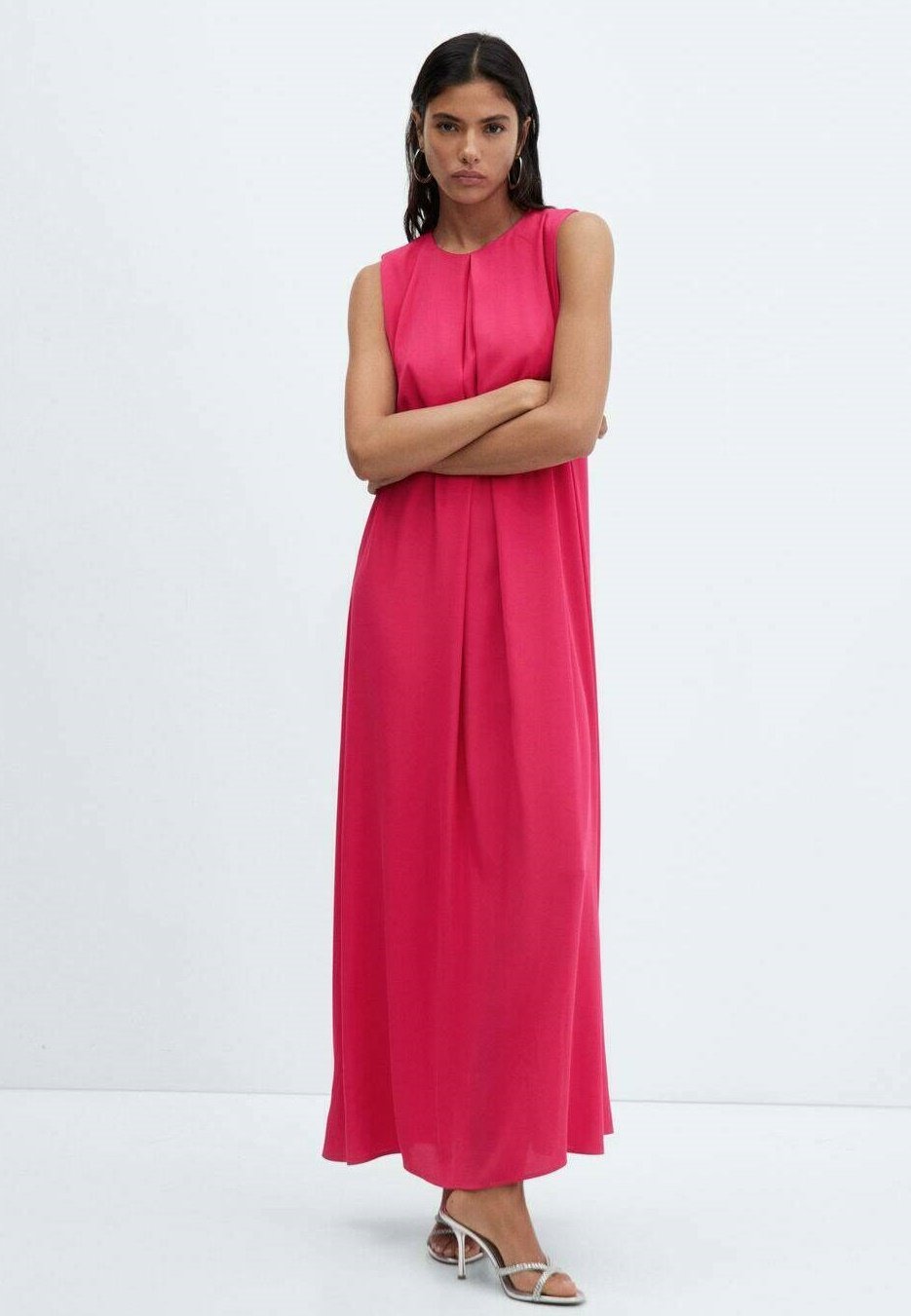 open lace back dress Urban Mango Sleeveless Dress Pink