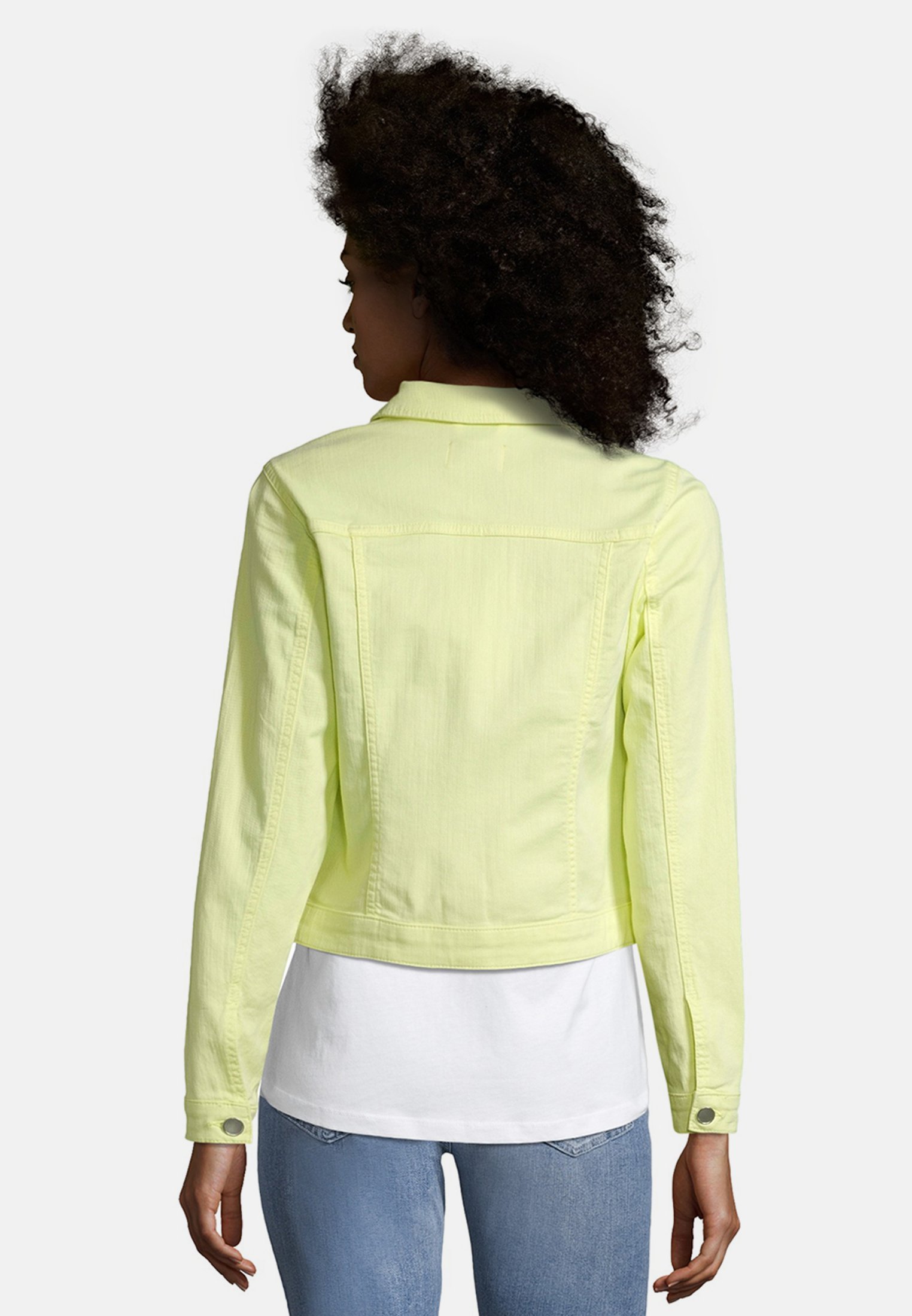 Cartoon Denim jacket - neon lemon/neon 