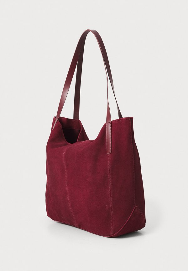 LEATHER - Tote bag - bordeaux3