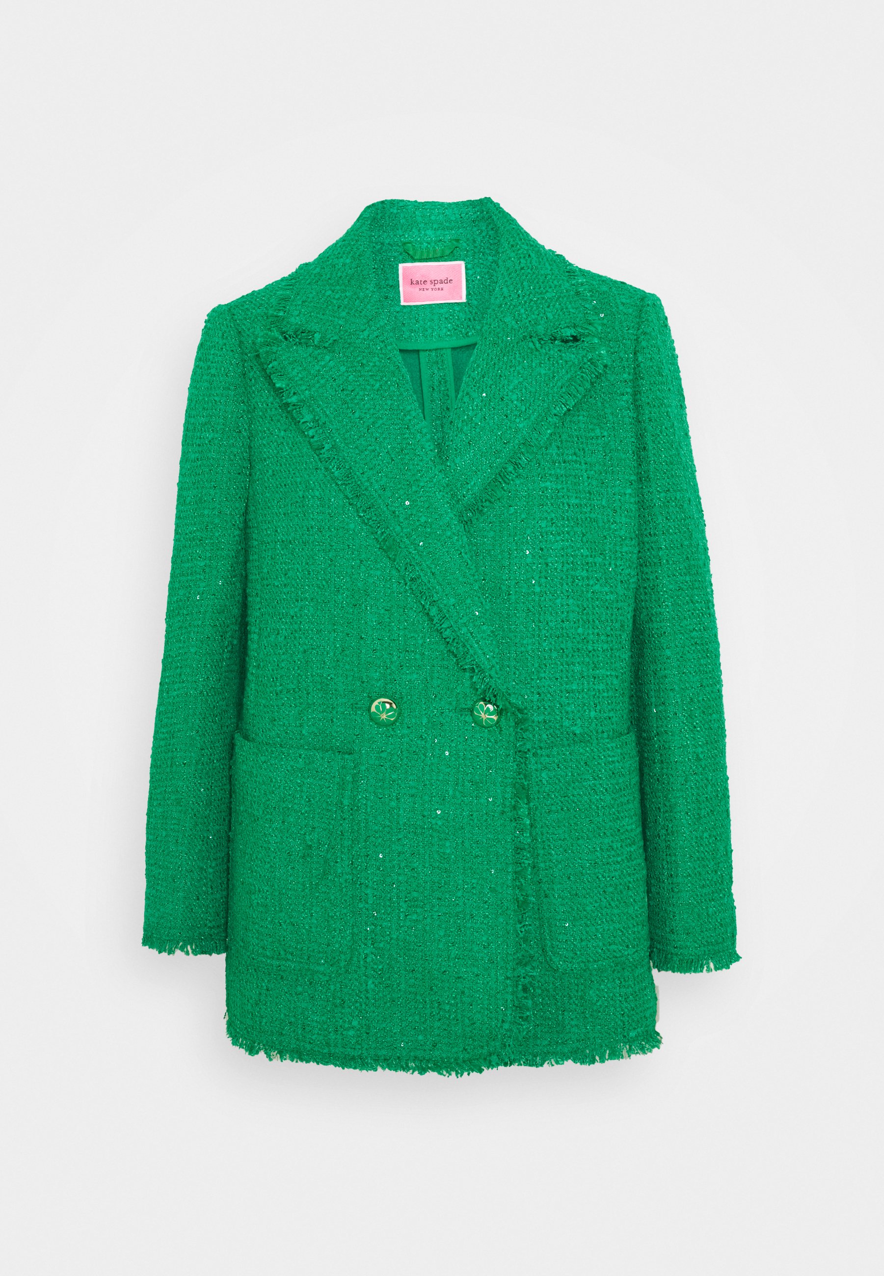 green glitter blazer