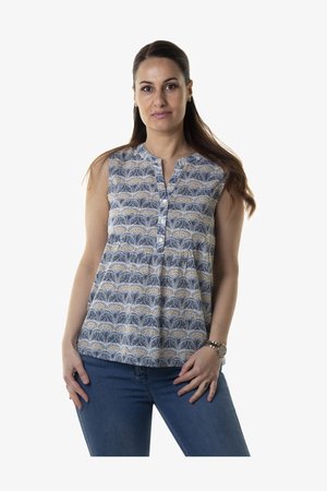 SLEVELESS - Blouse - off white print
