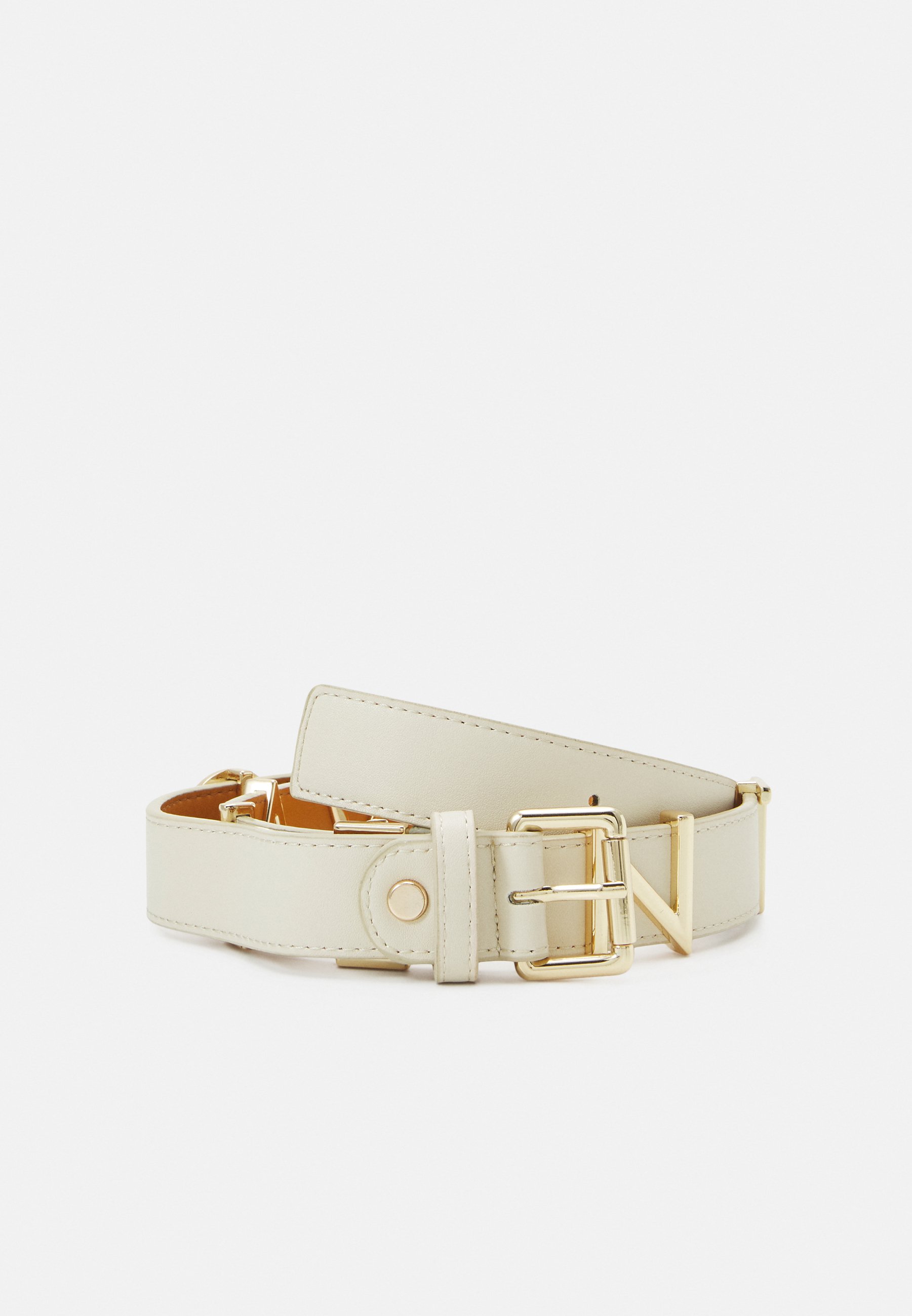 Off-White Belt in Ecru  with Gold Buckle Classic Belt - White main image 3