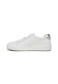 Unselected, white/silver leather