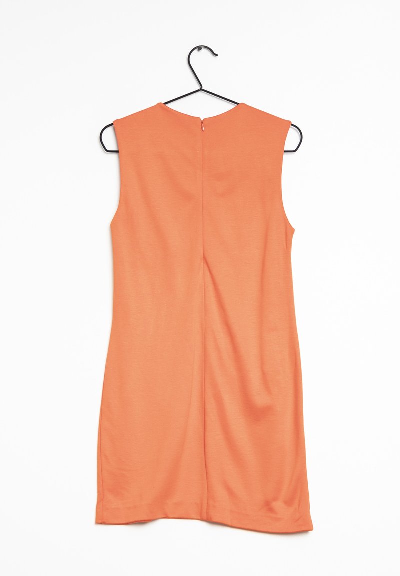 cos orange shirt dress Cos Collarless Mini Shirt Dress In Orange - 70% Off