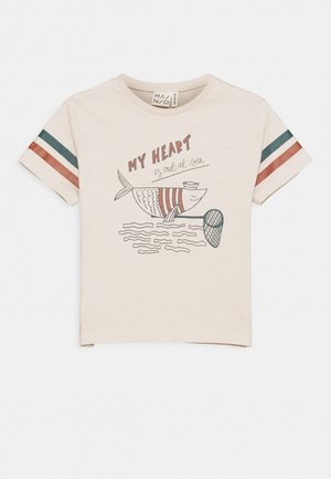 SAILOR FISH UNISEX - Print T-shirt - moonbeam