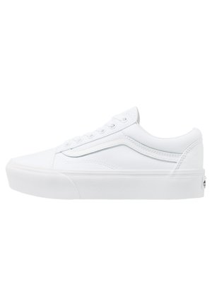 UA OLD SKOOL PLATFORM - Zapatillas - true white