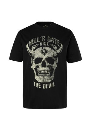 JP1880, SHORT SLEEVE CHEST - T-shirt imprimé - black