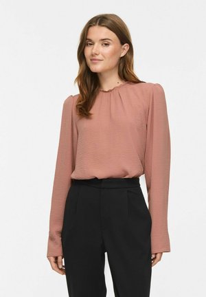 VILA, VIPALLAS L/S O-NECK TOP/KA - Blouse - nostalgia rose
