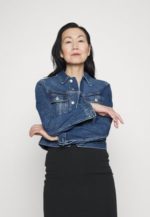 CROPPED 90S JACKET - Kurtka jeansowa - denim dark