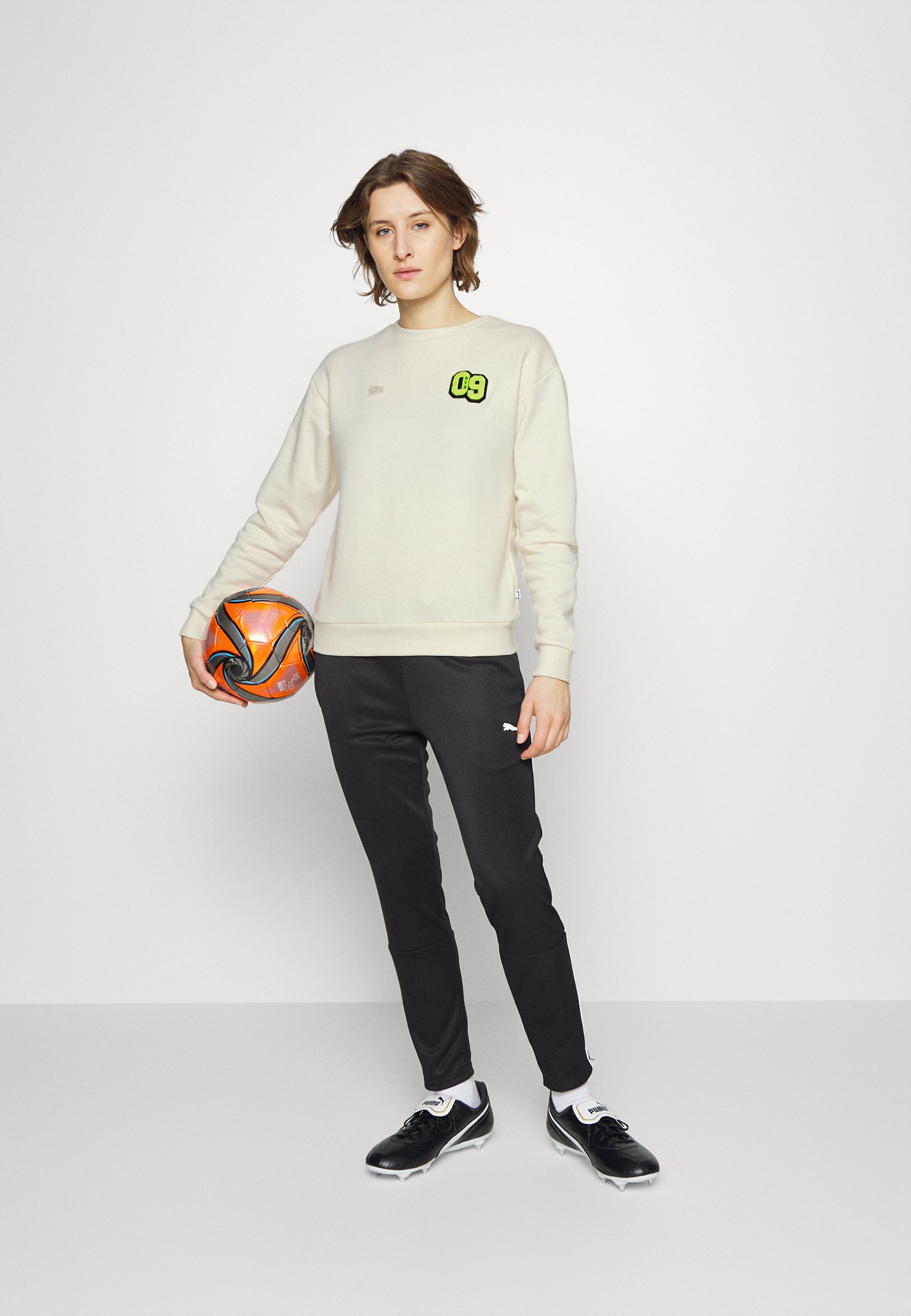 Puma BVB BORUSSIA DORTMUND CREW - Felpa - whisper white/avorio - Zalando.it