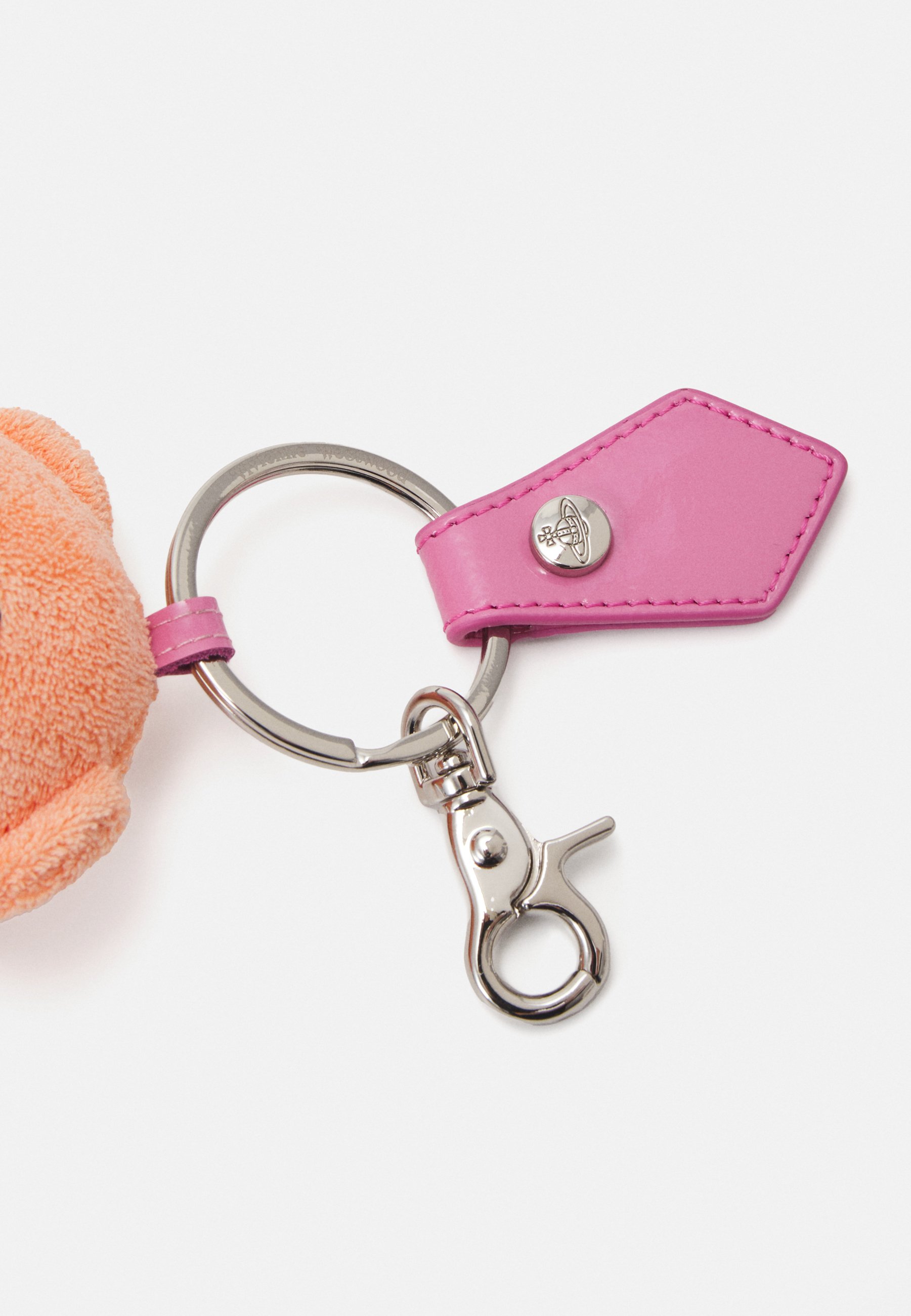 ★Vivienne Westwood★ 25SS Embroidered Logo Teddy Bear Keyri Vivienne Westwood Teddy Bear Keyring | Purple | FARFETCH