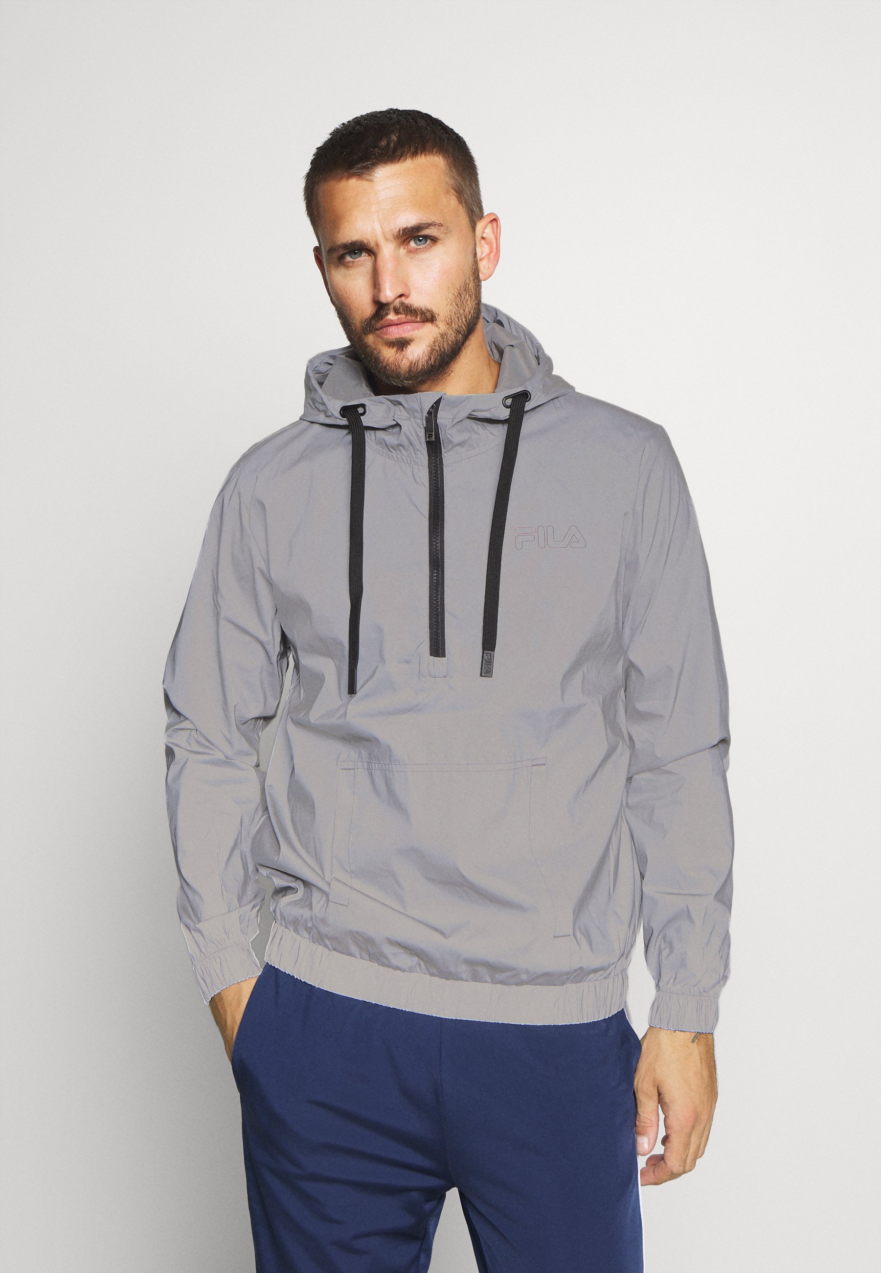 fila hoodie silver