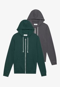 2 PACK - Sweatjakke - dark grey/dark green