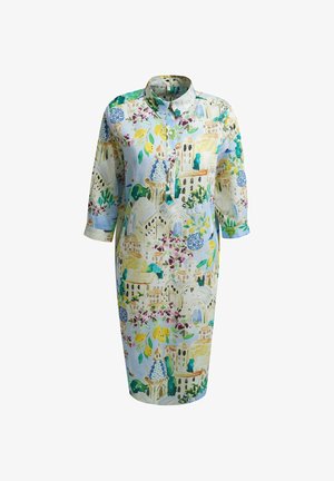 MILANO ITALY, MILANO ITALY KURZES HEMDBLUSENKLEID MIT DOLCE VITA PRINT - Blusenkleid - light blue print