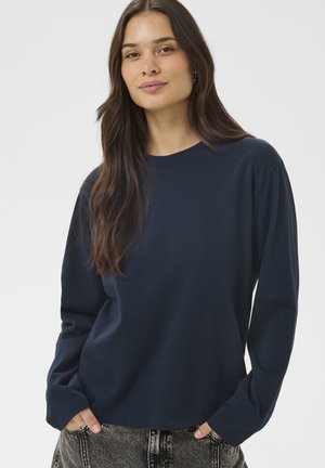 Langærmet T-shirt - dark blue