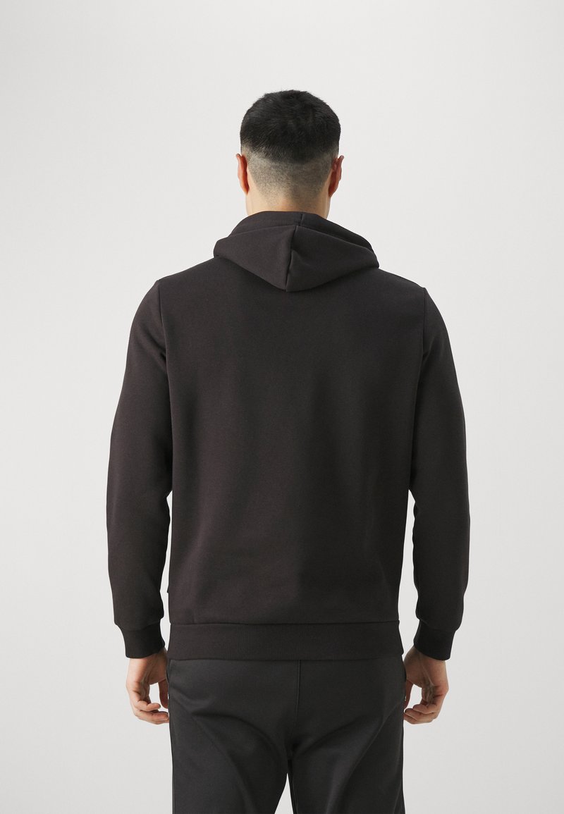 Puma BIG LOGO HOODIE - Mikina - black/lime sheen