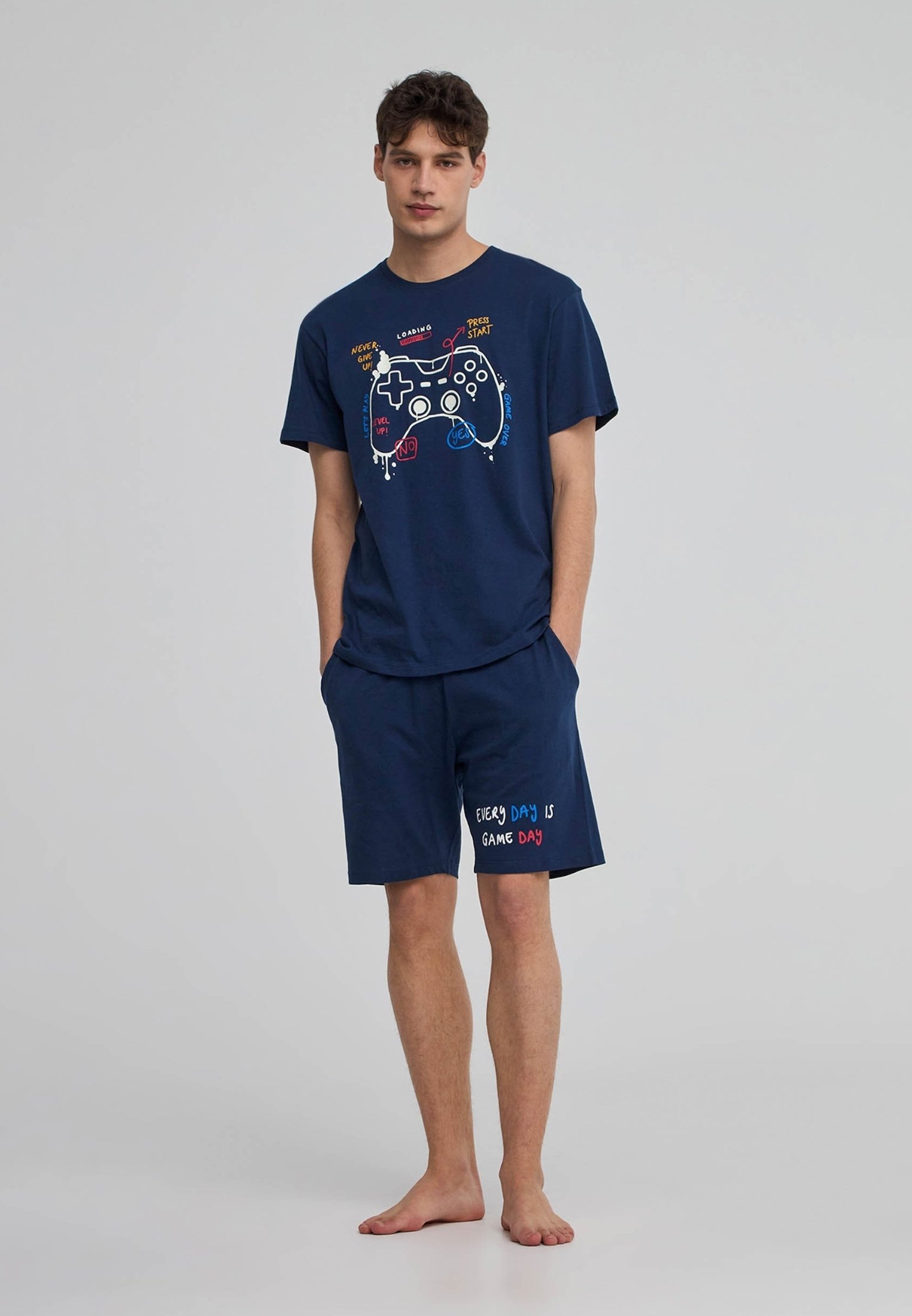 Pigiama Uomo CALIDA Relax Imprint | Comodo E Morbido | 100% Cotone - Foto 7