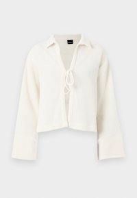 Gina Tricot TIE FRONT CARDIGAN - Kardigan - ecru