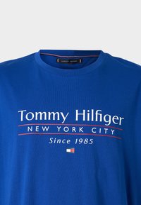 Tommy Hilfiger CENTER STACK TEE - Camiseta estampada - wedge blue